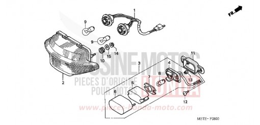 FEU ARRIERE XL1000V1 de 2001